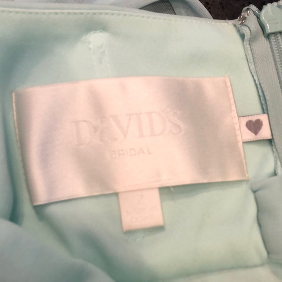 David’s Bridal gorgeous sea foam green dress 👗 - Picture 4 of 5